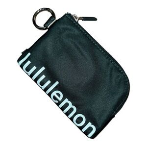 Lululemon Clippable Card Pouch, Warp Teal / Ideal Mint